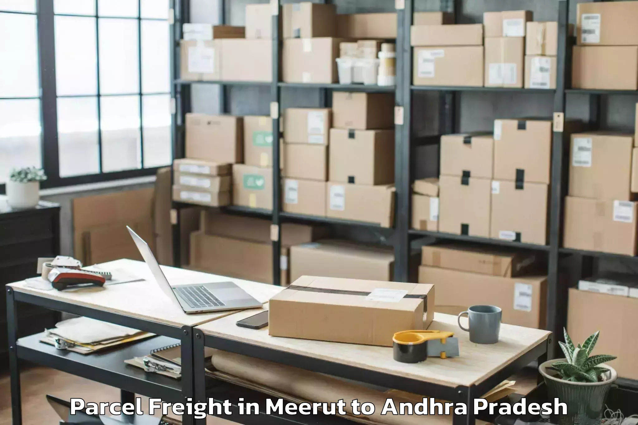 Comprehensive Meerut to Roddam Parcel Freight